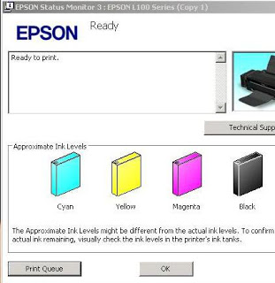 instalasi printer epson l100